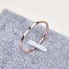 2MM Thin Titanium Steel Silver Color Couple Ring Smooth Simple  Rose Gold Color Finger Ring For Women and Men Mens Gifts