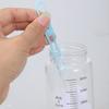 Leak Proof Microwave Safe Glass Drinkware 300ml With Measurement Scale Portable Water Bottle For Milk Juice Coffee