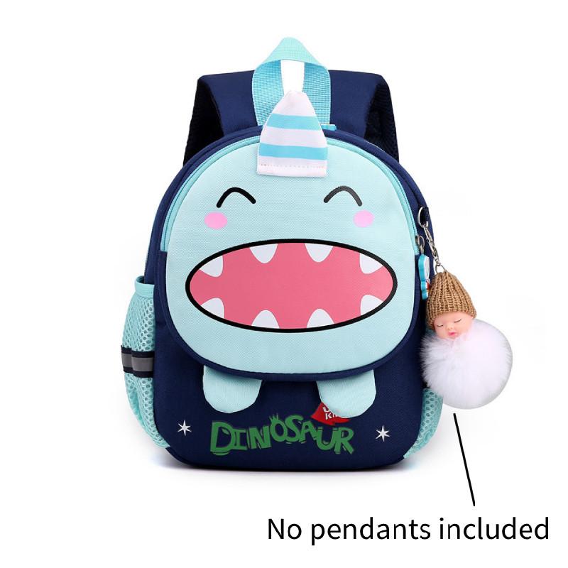 

New Style Cute Preschool Boys Girls Book Bag Lightweight Breathable Animal Print Backpack темно-синього кольору