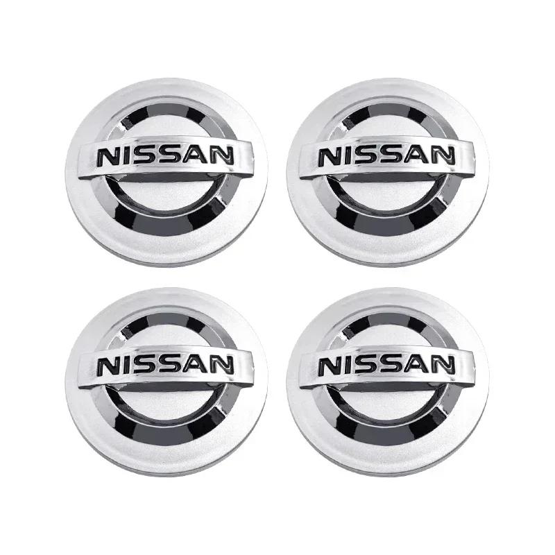 4pcs 54mm 60mm Wheel Center Cap Hub Cover Badge Emblem For Nissan X J10 Trail Tiida Teana Juke X-trail Almera Rogue Sport VersaW