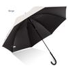 Simple and Creative Automatic One-Touch Opening Waterproof and Windproof Umbrella with Black Coating for Sun Protection and Shading, Long Handle