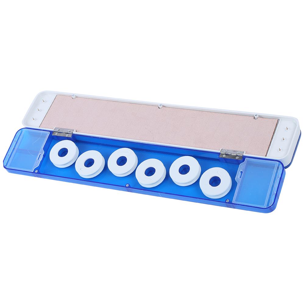 Fishing Tackle Multifunction Float Fishing Line Storage Box Winding Board Accessorytransparent Blue 45cm