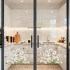 Spring Summer Flowers Window Clings Butterfly Wildflowers Window Decal Double-Side Floral Static