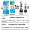 12-Color Acrylic Paint Set: Includes 12ml Tubes for Oil, Gouache, and Watercolor Painting
