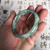 Natural Jadeite Floating Flower Jade Bangle from Guizhou
