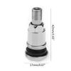 4-piece/set Stylish Metal Stems Car Tyre Valves Metal Heavy Duty Stainless Steel Accessories for Auto & Motorcycle Tires