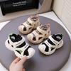 Children's Breathable Sandals, Mesh Frame Shoes, Boys' Sports Sandals, Anti-Kick Closed-Toe Protective Sandals for Toddlers & Kids.