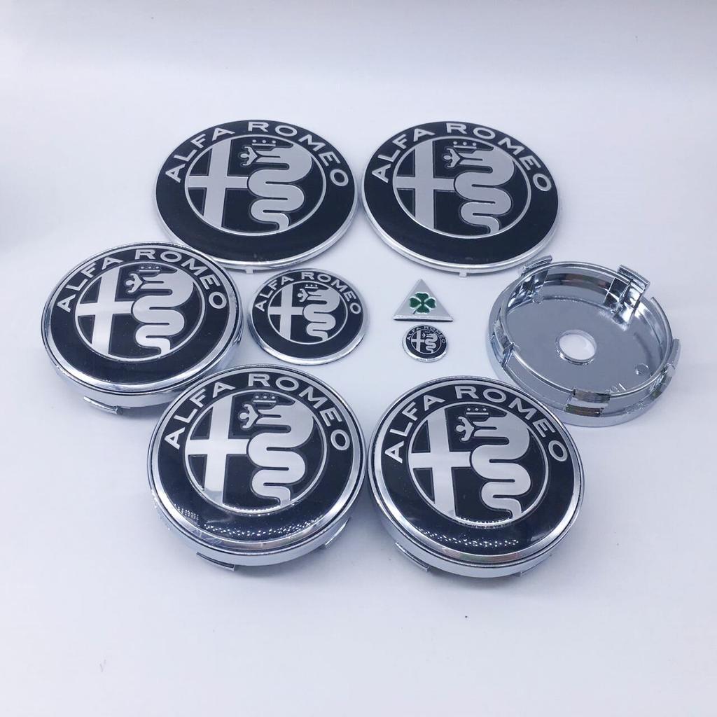 1 Set 9 Stück 14mm 15mm 40mm 60mm 74mm für Alfa Romeo GT 159 147 156 166 Aufkleber Modifikation Radnabenkappe Kappe Dekoration