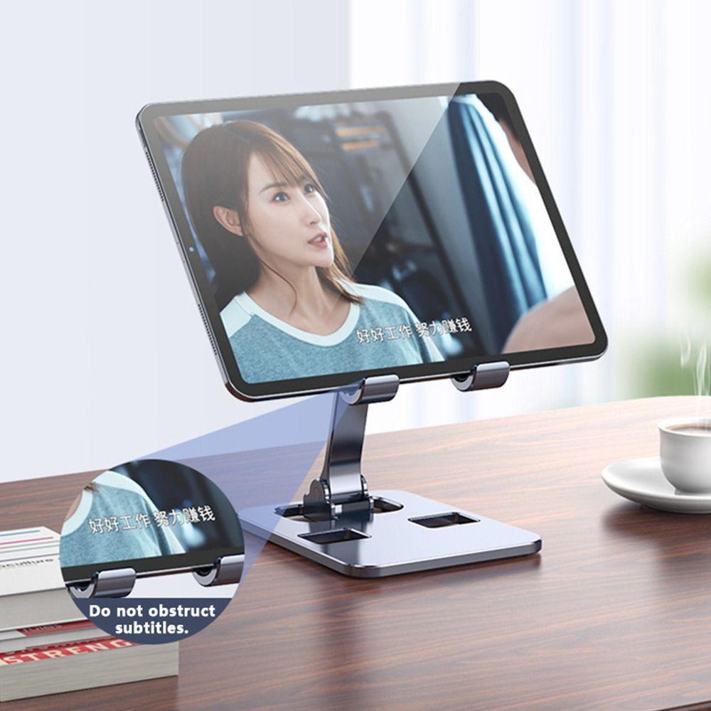 Foldable Mobile Phone Stand Aluminum Alloy Cell Phone Bracket Tablet Holder Desktop Use