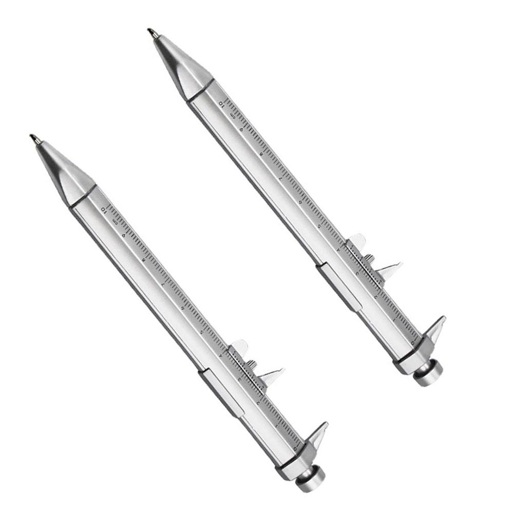 Multifunctional Ballpoint Pen with Vernier Caliper for Accurate Measurement and Smooth Writing 2 In 1 Measuring Tool