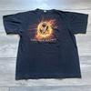 Vintage 2012 The Hunger Games Movie Logo Promotional T Shirt Size M Black Cinema