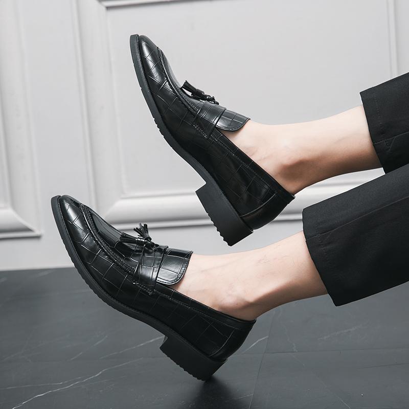 Street Fashion Pánské mokasíny Nazouváky Pravá kůže Hnědá Neformální Podnikání Šaty Boty Párty Svatba Pánská obuv