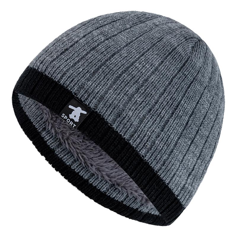 New Style Unisex Winter Hats Cap Plush Fur Lined Warm Streetwear Beanies For Men Woman Casual Winter Skiing Cap Knitted Hats