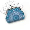 Retro Ethnic Print Women's Clasp Coin Purse - Little Girl Handheld Wallet