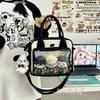 Cute JK Girl Uniform Messenger Bag Japanese Ins College Three-purpose Backpack Two-dimensional Transparent Bar Pain Bag