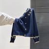 Bow Knit Cardigan Thickened Sweater Outerwear Women Autumn Winter New Style Loose Slouchy Sweet Top