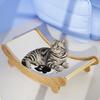 Wear-resistant Cat Scratching Board Wooden Cat Rocking Chair  for Cats Dogs