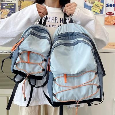 Backpack for Women Lightweight Contrasting Color Mountaineering Bag Hiking and Cycling Large Capacity School Bag