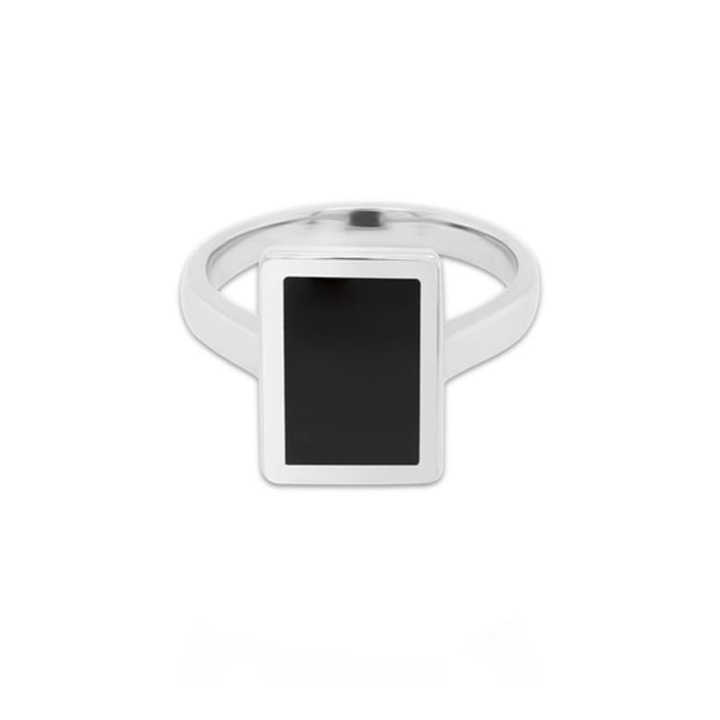 BE/GINS ROCA RECTANGLE ONYX RING