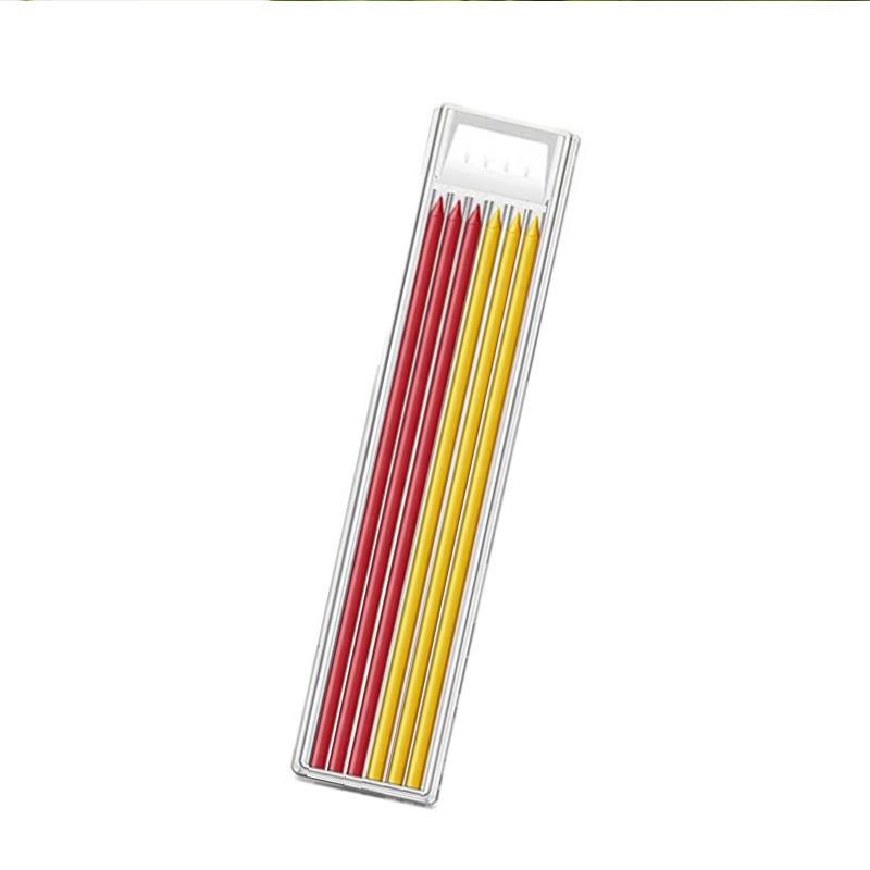 2.8mm Woodworking Mechanical Pencil with Protective Cover Pencil Sharpener Multicolor 2B Lead Core Deep Hole Marking Pencil