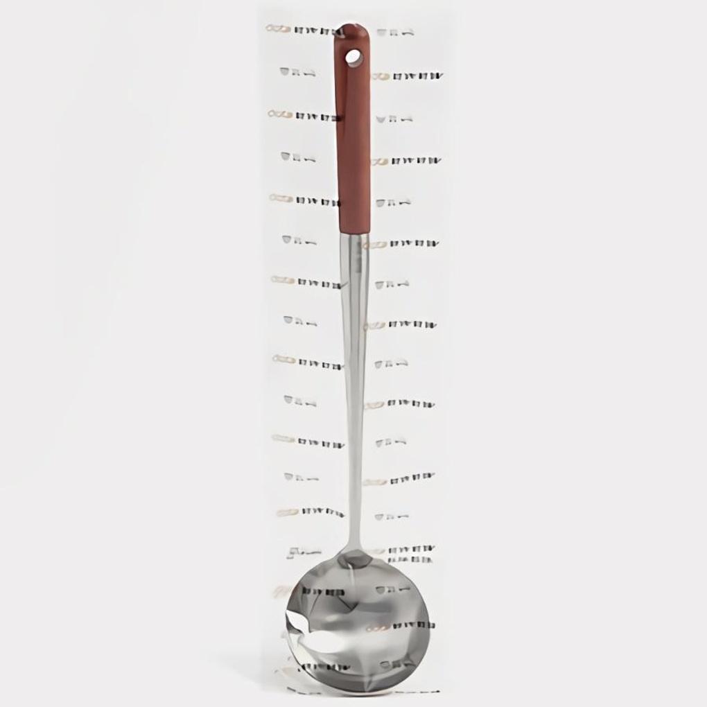 

Kitchen Long Handle Ladle Wooden Handle Cooking Spoon