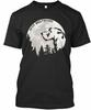 Irischer Wolfshund im Mondlicht - Premium T-Shirt