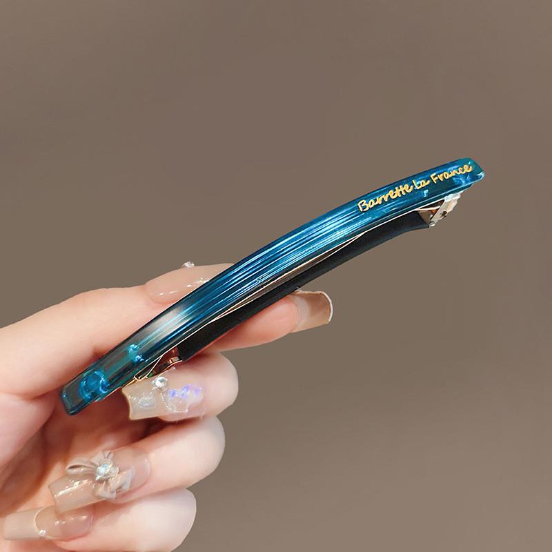 Colorful Acrylic Hair Clip for Womans Elegant Temperament Side Clip Fashion Girl Hairpin Hair Accessories