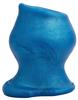Pig-Hole Tunnel Plug Platinum Blue 14 X 11 Cm - Oxballs - Plugs Tunnels