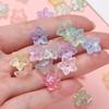 20pcs Glass Flower Shaped Beads Caps Five Petaled Flowers Loose Spacer Beads for DIY Jewelry Making Bracelet Necklace Supplies