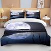 Moon Bedding Set Night View Duvet Cover Set With Pillowcase Bedding King Queen Full Double Single Size Luxury Bedxclothes Decor