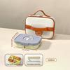 WORTHBUY Large Capacity Plastic Divided Bento Lunch Box Microwave Portable Leak-proof Cold And Hot Food Container For Student