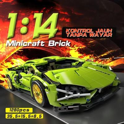 ToylinX Technische Bausteine Rennsportwagen Geschwindigkeitsfahrzeug Modell Stadt Mechanisch Super Spielzeug Weihnachten Halloween Ostern