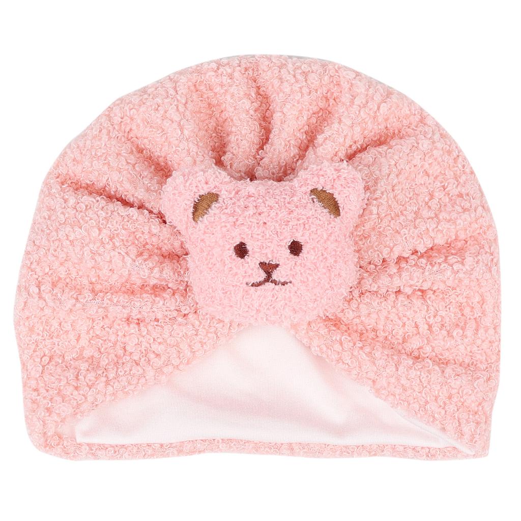 Winter Thermische Baby Mütze Jungen Mädchen Indien Turban Hüte Kinder Kleinkind Knotenmützen Beanies Ins Bären Kopfwickel Foto Requisiten
