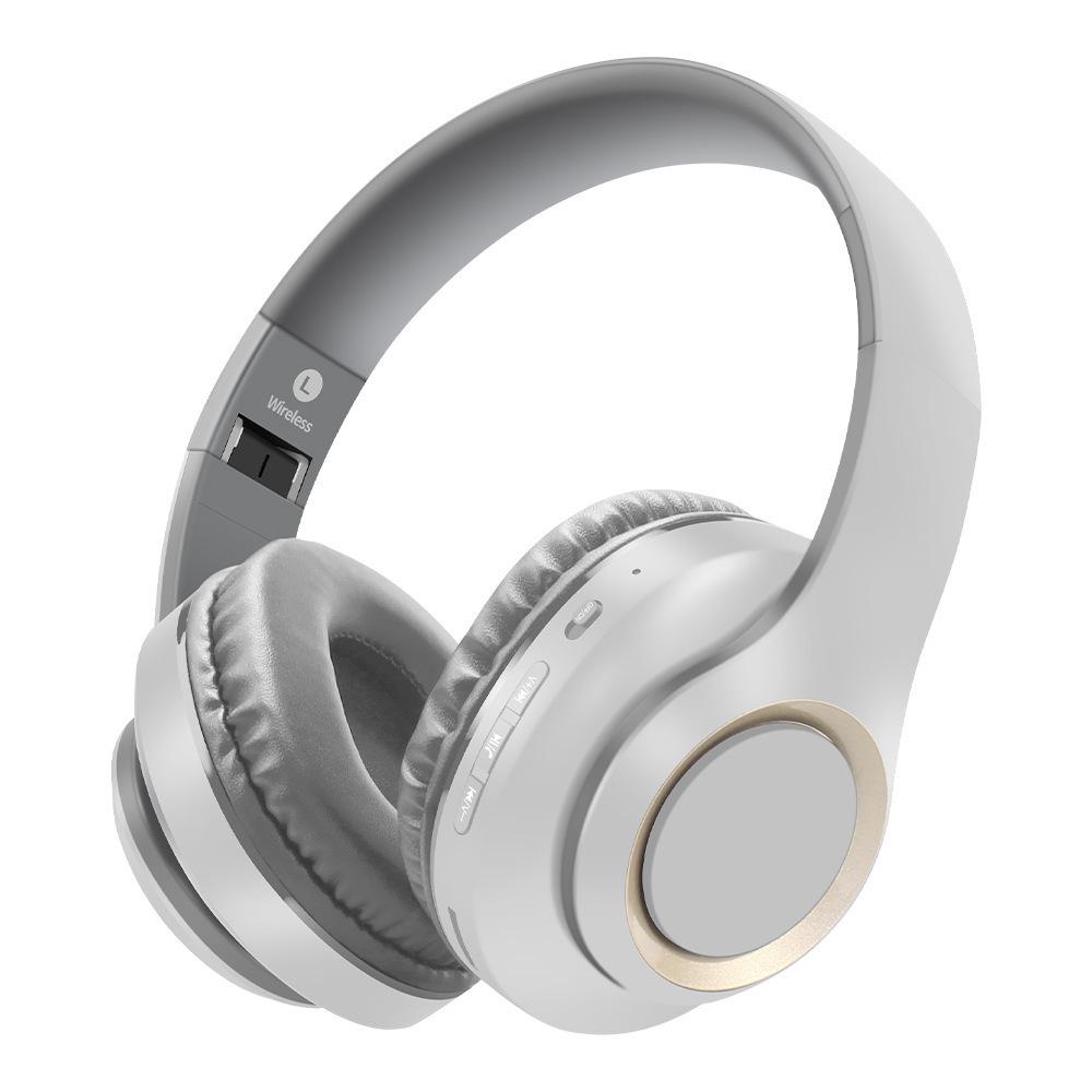 Head-mounted Bluetooth Wireless Headphones with Large Earcups, Retractable Metal Design, Matte Finish, New Private Mold