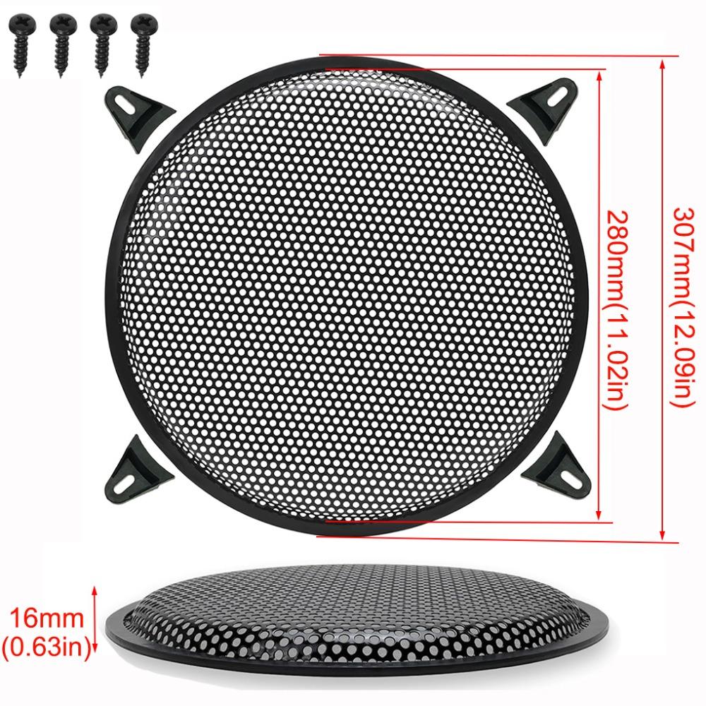 5-12inch Speaker Grills Black Speaker Grill Cover Mesh Covers Subwoofer Grill Home Audio
