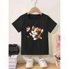 Cute and Stylish Butterfly and Kitten Print T-shirt for Kids