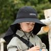 Large Brim Hat Children's Thin Bucket Hat With Cape Beach Hat New Sun Hat