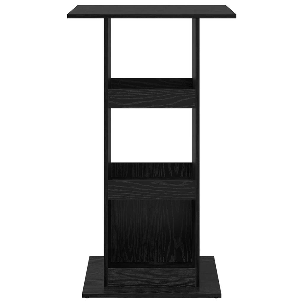 Bar table with layered partitions and open storage space, entryway storage table, 60x60x102 cm