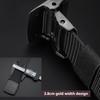Nylon Canvas Web Belt for Men, Elastic Belt Fit Hiking Outdoor Military Buckle Belt Stretch Quick Release Belt Plastic Buckle