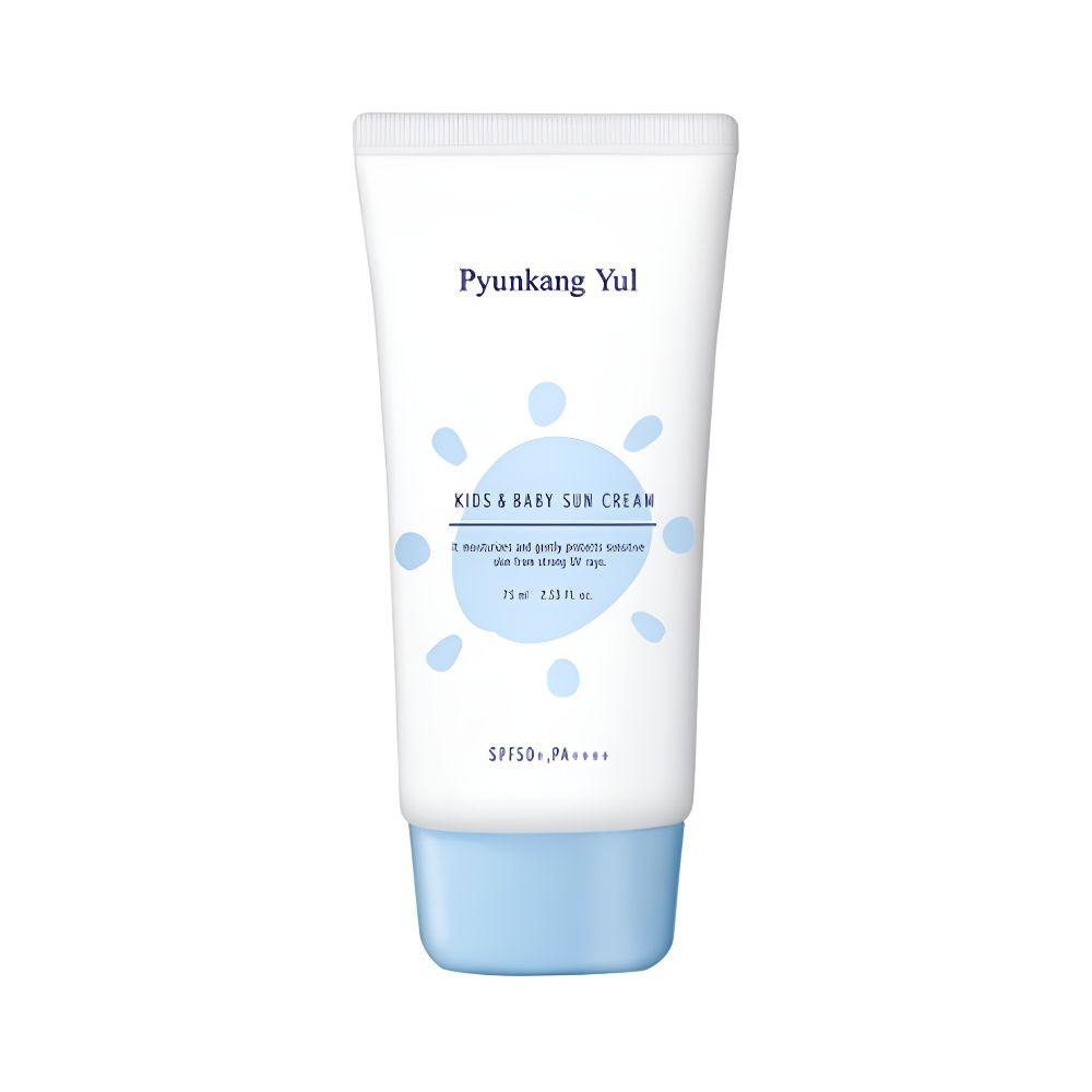 Pyunkang Yul Увлажняющий солнцезащитный крем для детей и младенцев SPF50+ PA++++ 75 мл - Мягкий минеральный солнцезащитный крем для чувствительной кожи малышей