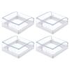 Waterproof Transparent Socket Boxes Set of 4 Pieces with Self Backing Splash Proof Covers for Outlet Protection