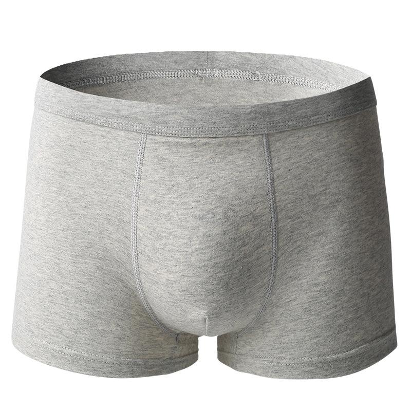 Große Herrenunterwäsche, Hosen aus reiner Baumwolle, atmungsaktive und bequeme antibakterielle Boxershorts, modische, lockere, fette Männer mit flachem Winkel