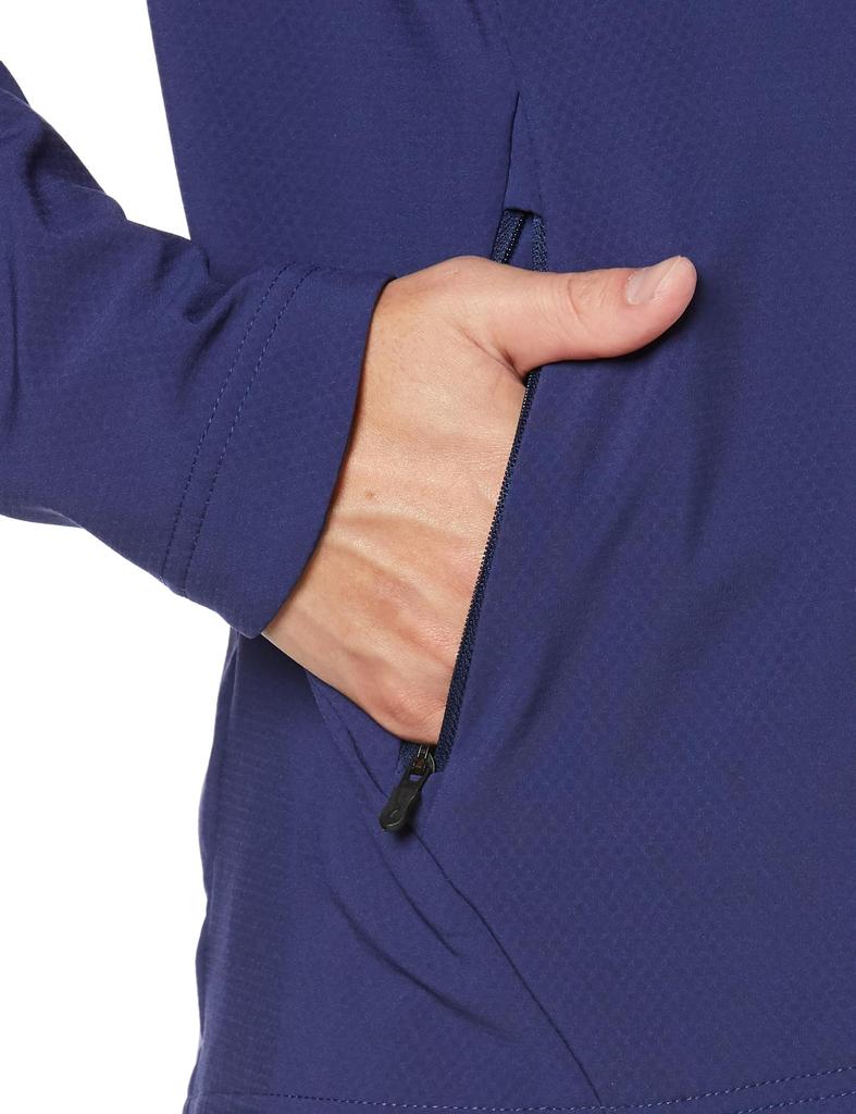 Mizuno Tech Shield Training Blue Size S Jacket, Windproof, Stretch, Water-Repellent, 32MCA552, Men's Depth,