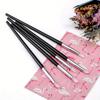 1set Manicure 5pcs Soft Silicone Pen, Small Head Silicone Embossing Pen, Nail Art Brushes Set, Soft Silicone Tips,nail Art Brush