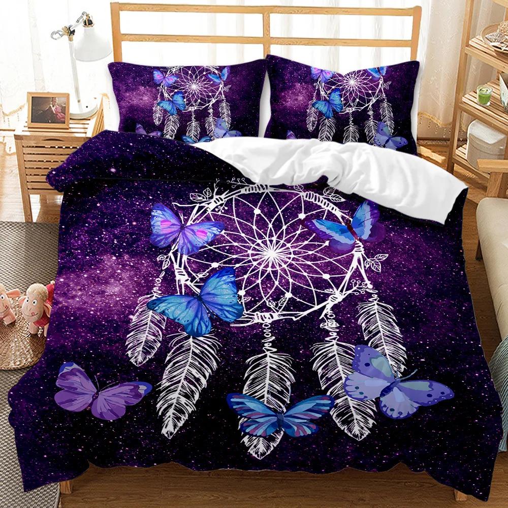 White Dragon Horse Duvet Cover Queen King Size 3D Unicorn Bedding Set Suitable For Teenagers And Children Home Decoration 3 Pcs