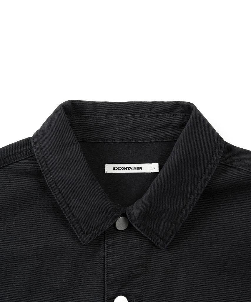 Excontainer Washed Cotton Trucker Jacket (Washed Black)