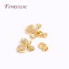 Inlaid Zircon Connector Bead Clasps Fastener DIY Jewelry Making,Classic 18K Gold Plated Pearl Clasps For Necklace Making