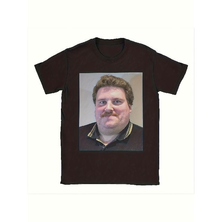 Men's Heavyweight Vintage Dragon Slayer T-Shirt with Central Portrait Print - Retro 90s Inspired Oversized Big & Tall Fit, 2026 New Design, Casual