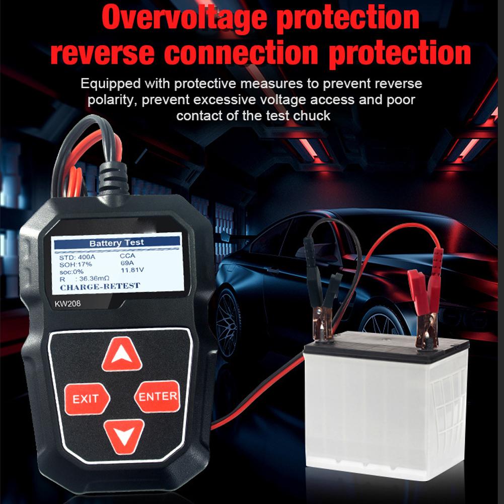 12V Car Battery Load Tester Professional Automotive Alternator Analyzer Waveform Voltage Test For Car Boat Motorcycle