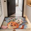 Tapis de sol en terre de diatomées, séchage rapide et absorbant, tapis de salle de bain antidérapant à motif dessin animé, tapis d'entrée pour salle de bain, cuisine, chambre